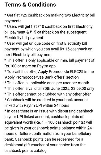 Paytm Electricity Bill Offer