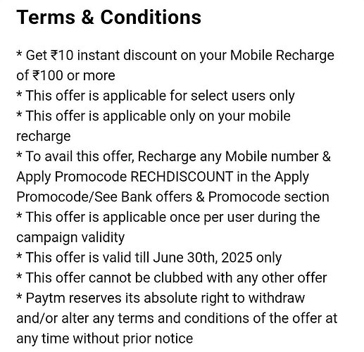 Paytm Recharge Offer Banner 1