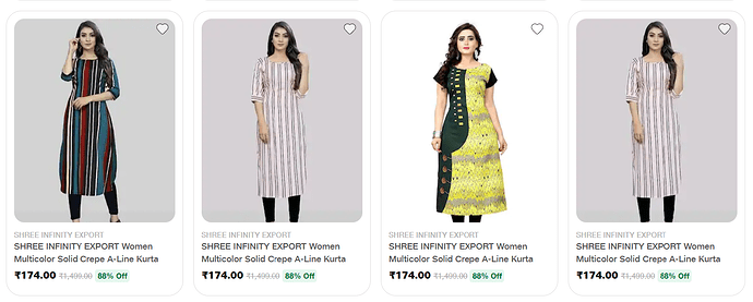 JioMart Women's Kurtas Sale