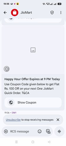 Jiomart ₹100 Off Coupon Code