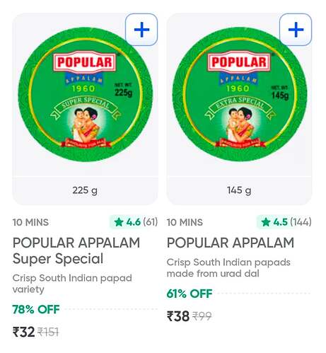POPULAR APPALAM Super Special