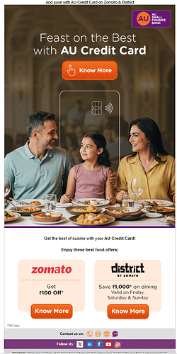 AU Debit Card Offer Details