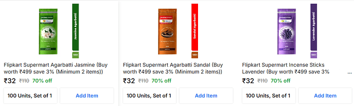 Flipkart Supermart Sandal Agarbatti