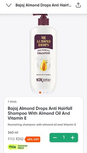 Bajaj Almond Drops Anti-Hairfall Shampoo