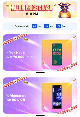 Flipkart Mega Price Crash Offer 2