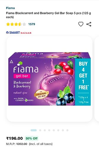 Fiama Blackcurrant & Bearberry Gel Bar Soap