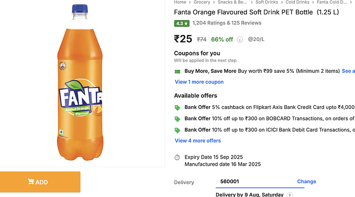 Flipkart Grocery Deal Screenshot 5