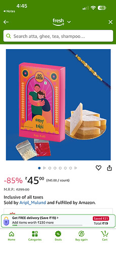 Go Desi Kaju Katli Offer