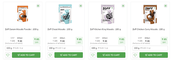 Zoff Masala Deal at DMart