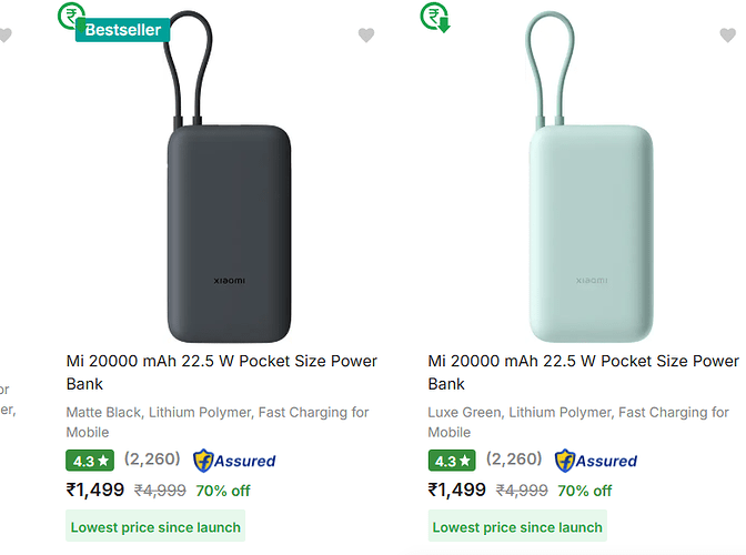 Mi 20000mAh Power Bank