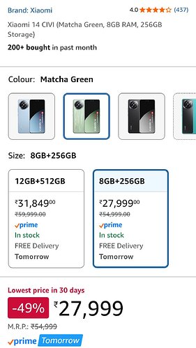 Xiaomi 14 CIVI Matcha Green