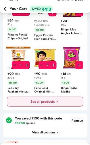 Zepto Discount Screenshot