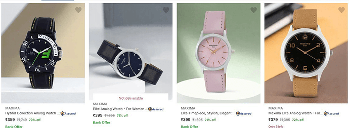 Maxima Watches Sale