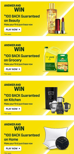 Amazon Cashback Offer