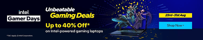 Intel Gamer Days Banner