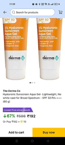 The Derma Co Hyaluronic Sunscreen Aqua Gel