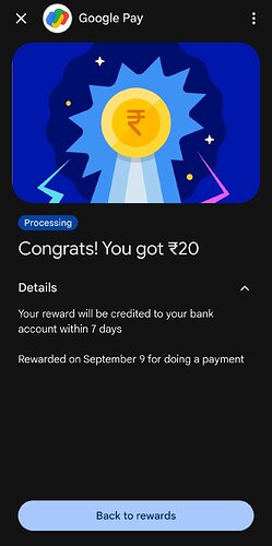Google Pay Payment Screenshot