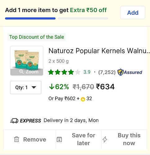 Naturoz Walnuts 1kg
