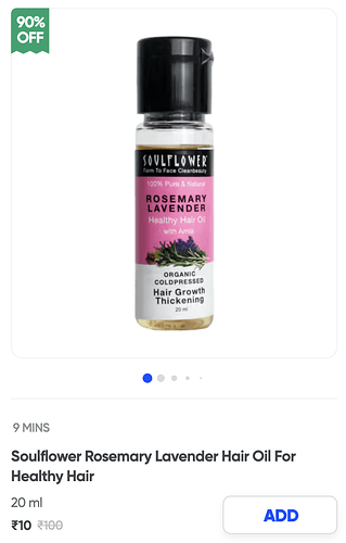 Soulflower Rosemary Lavender Hair Oil Deal