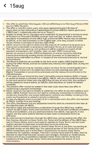 ABCD UPI Offer Details 2