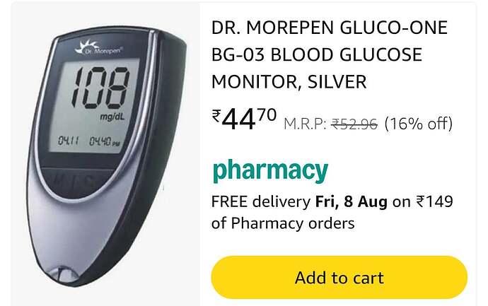 Morepen BG-03 Blood Glucose Strips Details