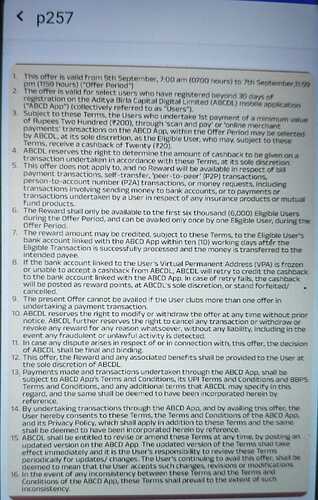 ABCD UPI Offer Details