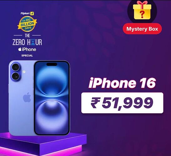 iPhone 16 Big Billion Days Offer