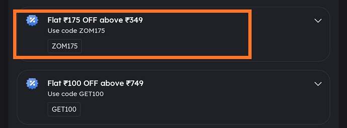 Zomato Discount Offer