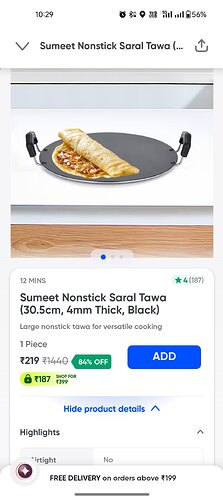 Sumeet Non-Stick Tawa