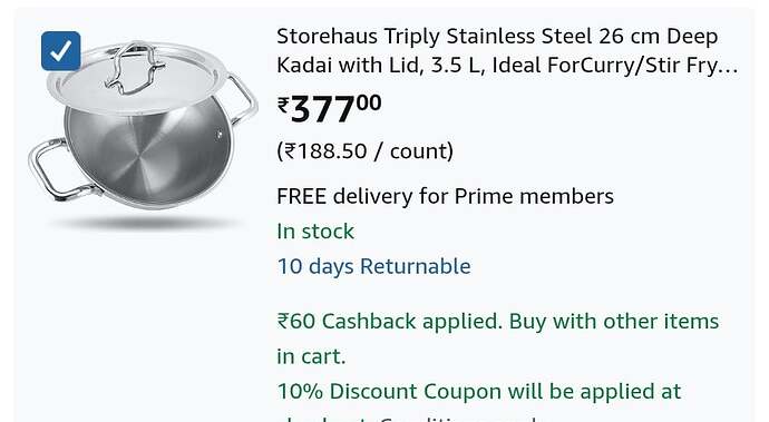 Storehaus Kadai Features