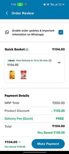 JioMart Payment Issue Proof 2