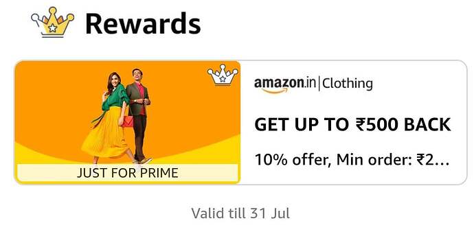 Amazon Clothing Offer 10%