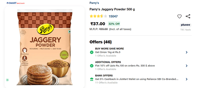Parry's Jaggery Powder