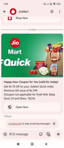 Jiomart Discount Details