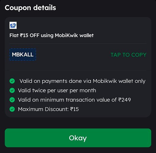 Zomato MobiKwik Offer 5