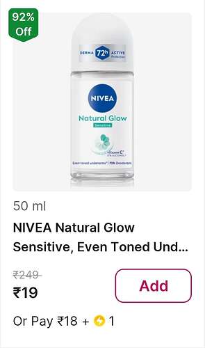 NIVEA Natural Glow Deodorant