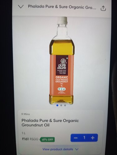 Phalada Pure & Sure Organic Groundnut Oil