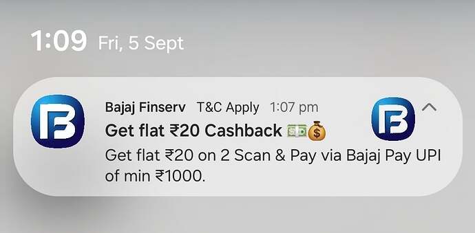 Bajaj Finserv Scan & Pay Offer