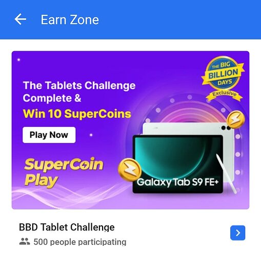 Flipkart BBD Tablet Challenge