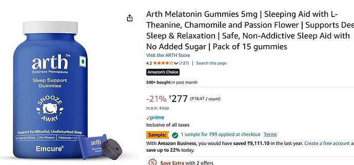 Arth Melatonin Gummies