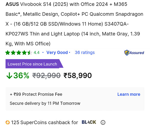 ASUS Vivobook S14 Laptop