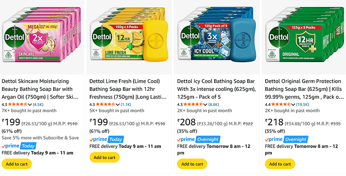 Dettol Soap Pack