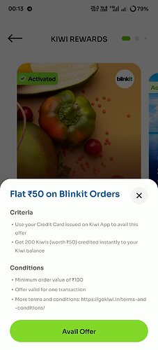 Kiwi x Blinkit Offer