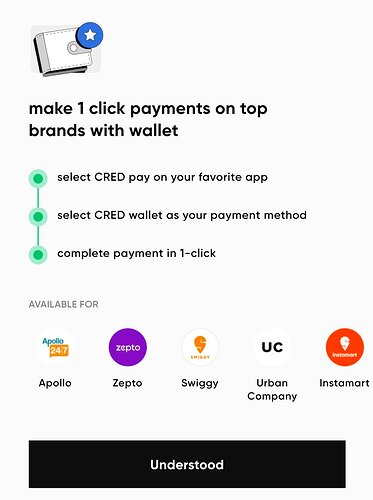 Cred Wallet Cashback Offer Details