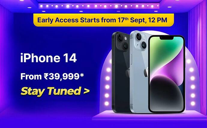 iPhone 14 Flipkart Big Billion Days Deal