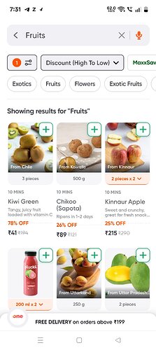 Swiggy Instamart Fruits Discount