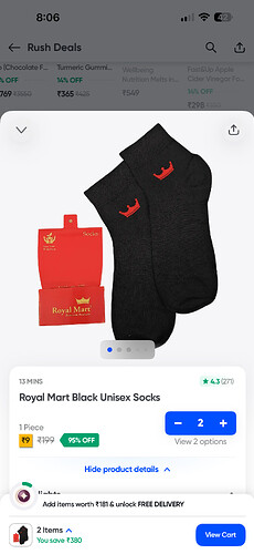 Royal Mart Socks Deal Image 1