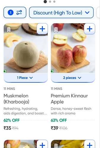 Fresh Fruits and Vegetables