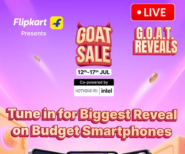 Flipkart GOAT Sale Coupon Offer