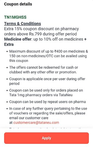 Tata HDFC Card NeuCoins Offer